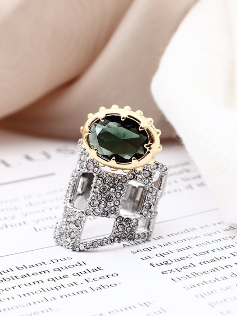 Alexis Bittar Geometric Index Finger Ring - Picture 4 of 5